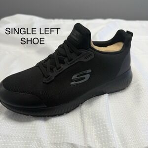 AMPUTEE SINGLE LEFT Sketchers Womens 9 Work Squad SR Slip On Black Shoe 77222